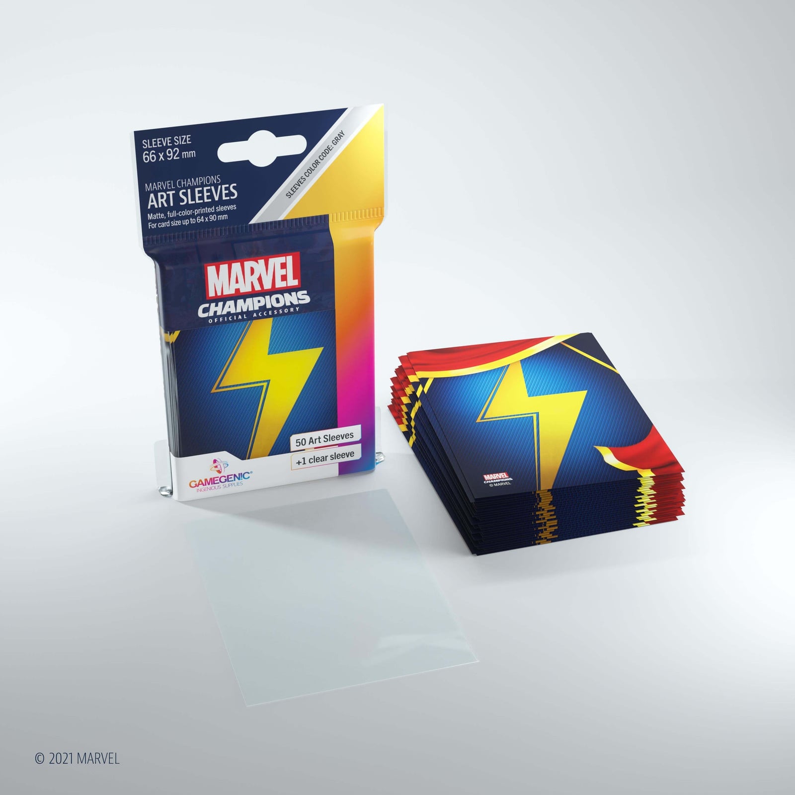 Gamegenic Marvel Champions beschermhoezen - Ms. Marvel