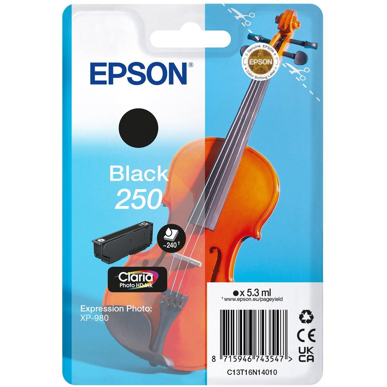EPSON 250 (Violine) schwarz Druckerpatrone