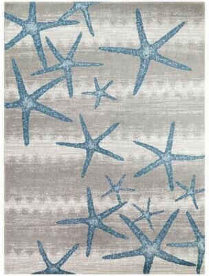 Balta Rugs Martin Coastal Starfish Stripe Area Rug