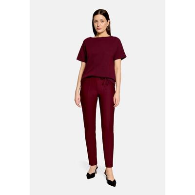 Bügelfaltenhose BETTY BARCLAY "Damen Slim Fit", Damen, Gr. 38, Normalgrößen, maroon banner, Obermaterial: 88% Polyamid, 12% Elasthan, slim fit 7/8-Länge, Hosen, Material