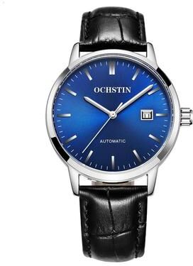 Everyday Crate OCHSTIN 62025C Master Series Automatic Mechanical Watch Genuine Leather Mens Dress Watch black blue