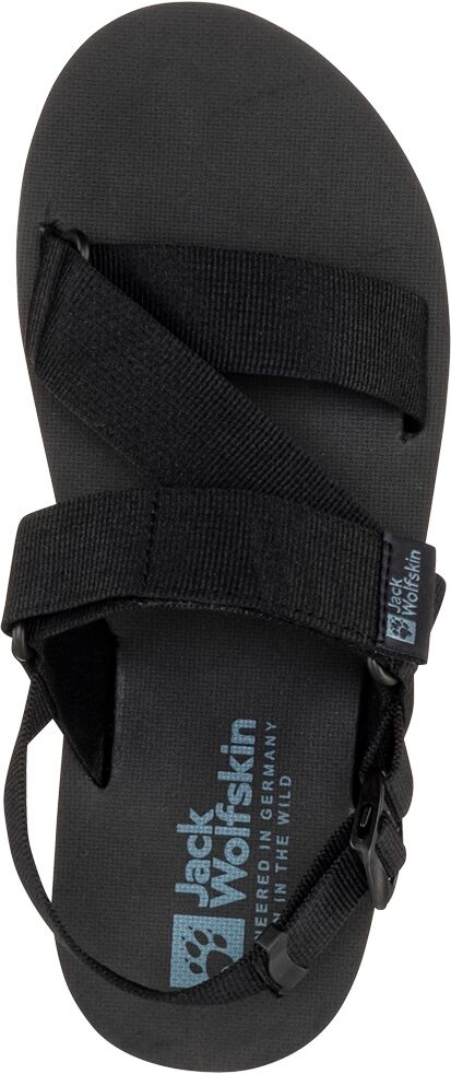 Sandale JACK WOLFSKIN "URBAN ENTDECKUNG BELT SANDAL M", Herren, Gr. UK 10 - EU 44,5, Normalschaft, schwarz, Main Material 100% Polyamide Sole, Schuhe Sandale schwarz UK 10 - EU 44,5, Normalschaft