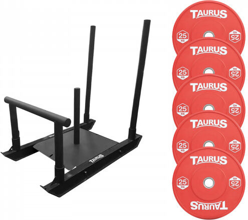 Taurus Power Sled Package - 125kg Colour Bumpers