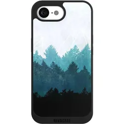 Nivocase Handyhülle für Apple iPhone 17e Hülle NIVOpure Case Schwarz Abstrakt Baum Wald (Apple iPhone 17e), Smartphone Hülle, Schwarz