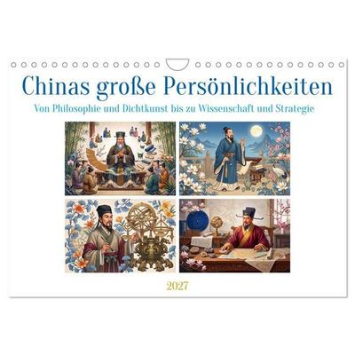 Chinas große Persönlichkeiten (Wandkalender 2027 DIN A4 quer), CALVENDO Monatskalender