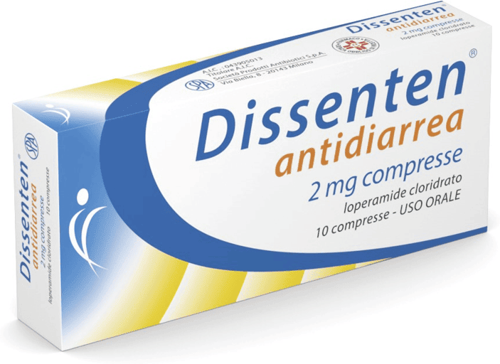 Dissenten Antidiarroico 2mg 10 Compresse Loperamide Diarrea Acuta Farmaco