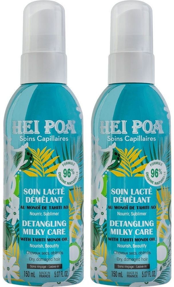 HEI POA Heipoa Soin Lactee Demelant 150Ml x2 2x150 ml Lotion