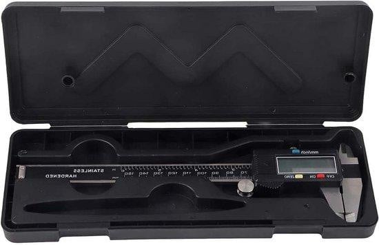 Digitale schuifmaat - Elektronische micrometer - Roestvrij staal - 0-150 mm - Zilver