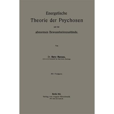 Energetische Theorie der Psychosen und der abnormen Bewusstseinszustände, Taschenbuch von Harry Marcuse, Springer Berlin, 978-3-662-23758-8