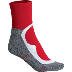 James & Nicholson Unisex Sport Socken kurz JN210 red 39-41