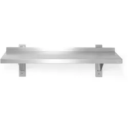 HENDI Wandablage einstellbar, einfach, mit 2 Halterungen, 800x300x(H)600mm