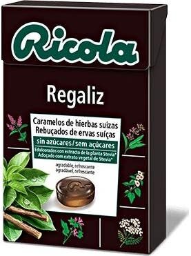 RICOLA regaliz caramelos sin azúcar 50g