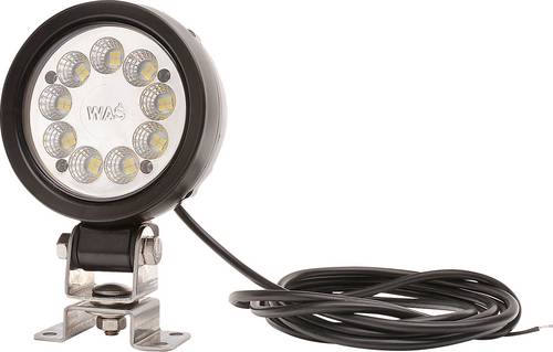 WAS Arbeitsscheinwerfer 12 V/DC, 24 V/DC 163 ADR RUND 1216 ADR Weitreichende Ausleuchtung (Ø x T) 108mm x 46mm 2600lm