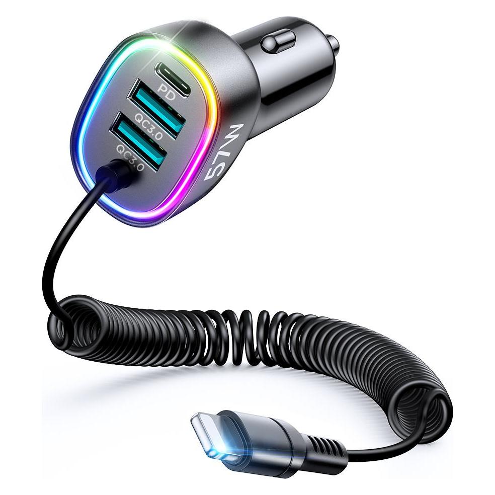 Joyroom 57W 4-in-1 Car Charger mit Lightning Kabel (JR-CL20)