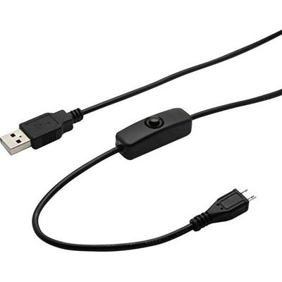 Joy-it K-1470 Strom-Kabel Raspberry Pi®, Arduino, BBC micro:bit [1x USB 2.0 Stecker A - 1x USB 2.0 Stecker Micro-B] 1.50m Schwarz