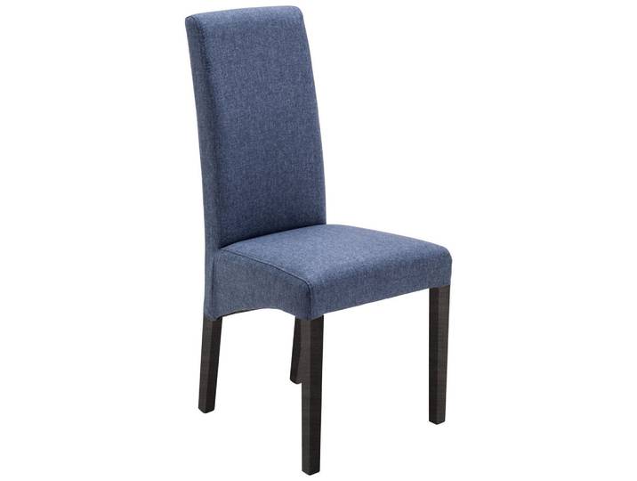 Carryhome Stuhl, Blau, Buche Kolonial, Textil, Buche, massiv, eckig, 47x102x57 cm, Beinauswahl, Stoffauswahl, Esszimmer, Stuhl, Esszimmerstühle
