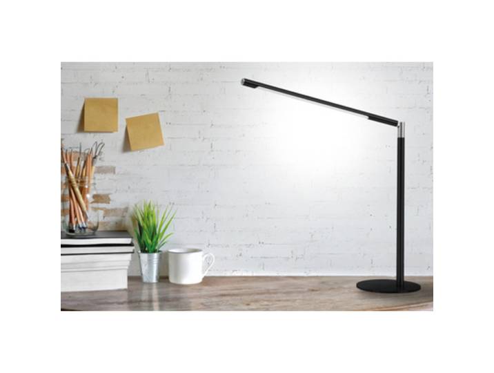 Hansa Lampe de bureau à LED 'Aura', avec socle, argent