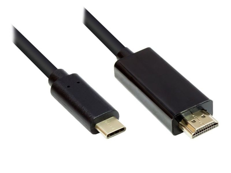 Good Connections Adapterkabel USB-C zu HDMI 2.0 4K2K/ UHD 3,0m schwarz