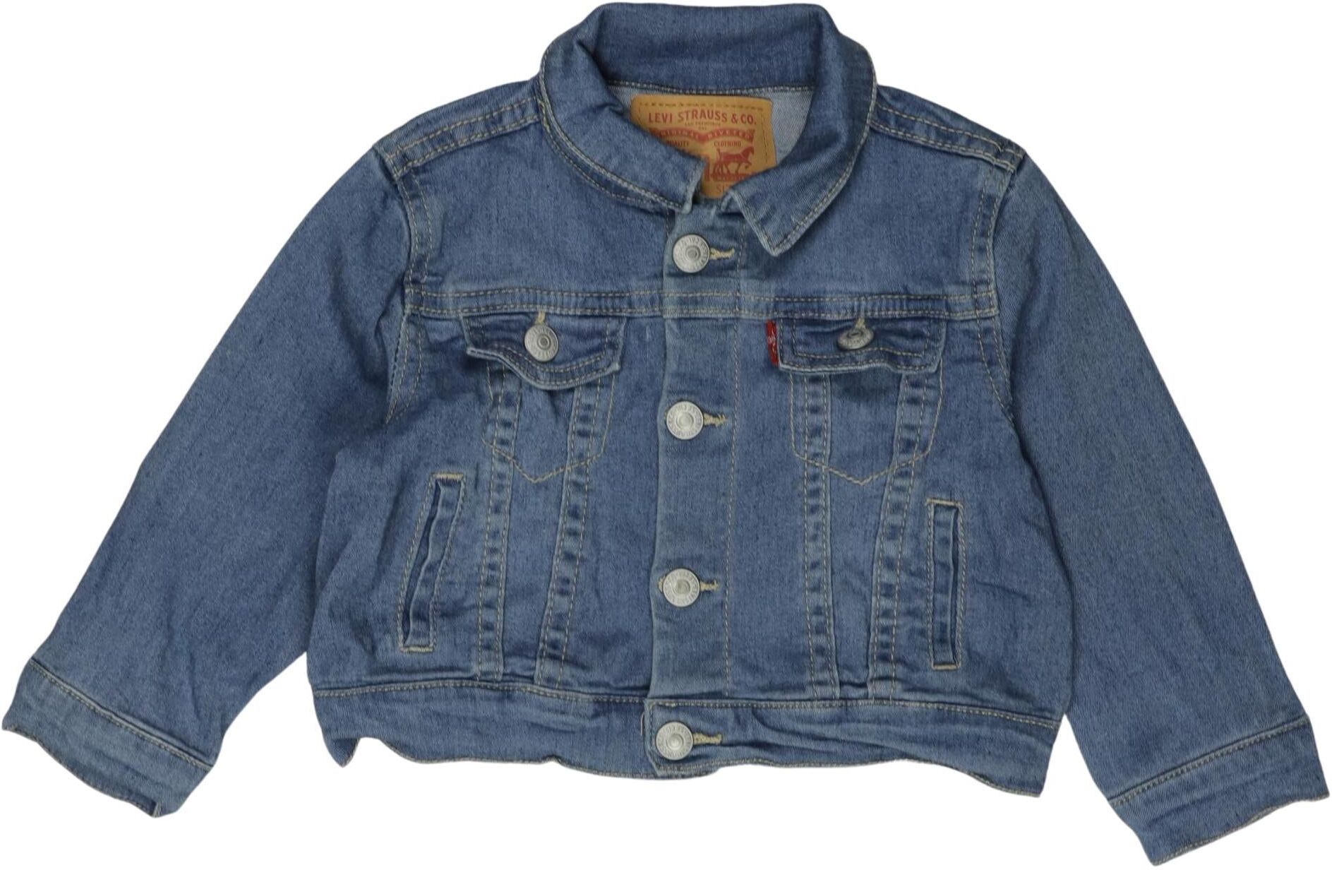 Levis Mädchen Jacke oder Mantel, Blau, Gr. EU 74, Baumwolle / Viskose / Elasthan - Second Hand