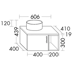 Burgbad Gästebad Konsolenlösung System 30 Preisgruppe 1 Aqua Eiche Dekor Rost/Eiche Dekor Rost SHQY060LF6317A0315