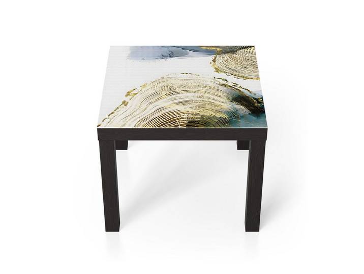 DEQORI Couchtisch 'Goldene Tiefe', Glas Beistelltisch Glastisch modern