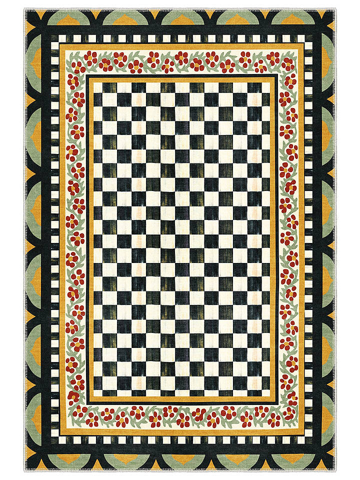 BELLA MAISON Kurzflor-Teppich ''Zed'' in Bunt - 60x100 cm