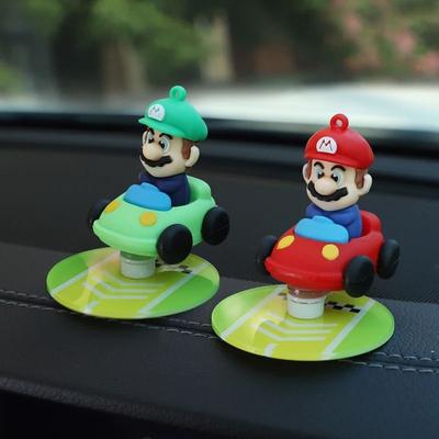 Uplifted Finds "Super Mario Kart ""Drifting"" Dashboard Kinetic Ornament red Green Mix"
