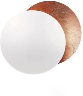 Useful Little Things Creative Moon Gold Copper LED Sconce For Aisle, Corridor, Bedside, And Living Room white Copper 7.87 In