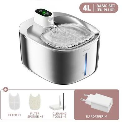 Uplift Picks APETDOLA 4L Wireless Cat Water Fountain Automatic Sensor Pet Drinking Fountain For Cats And Dogs eu Plug 4 Liters