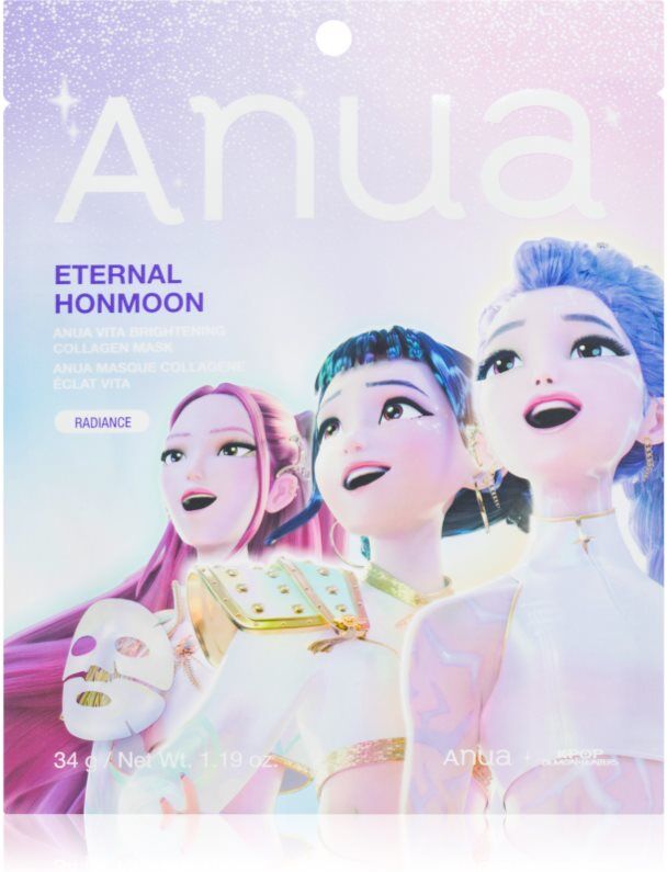 Anua K-Pop Demon Hunters Vita Brightening Collagen Mask brightening sheet mask with collagen 34 g