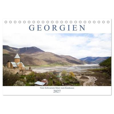 Georgien - Vom Schwarzen Meer zum Kaukasus (Tischkalender 2027 DIN A5 quer), CALVENDO Monatskalender