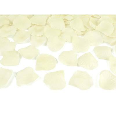 PartyDeco 10000x Rosenblätter im Beutel, creme