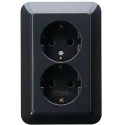Kopp 945715089 Std.2-fach ohne BS RIVO anthrazit