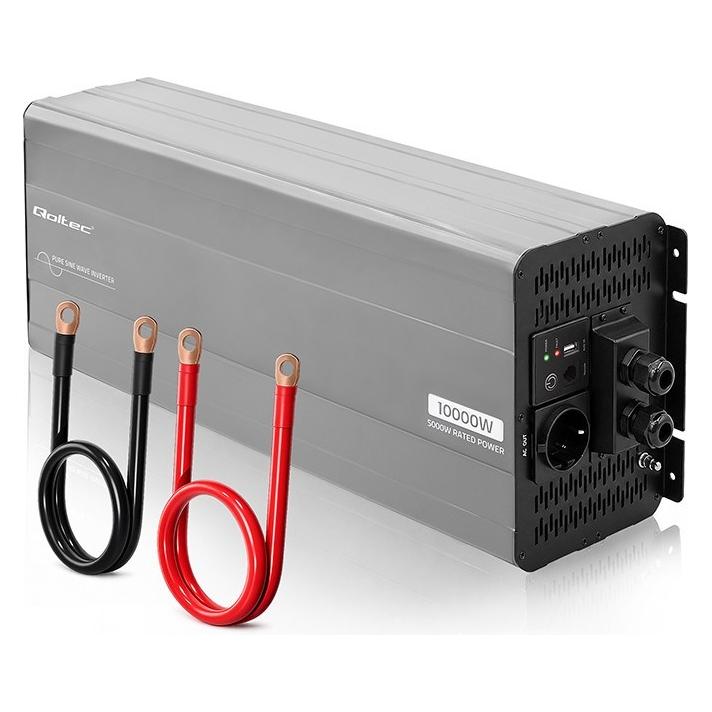 Qoltec Pure Sine Wave | 24V na 230V | 5000/10000W (52695)