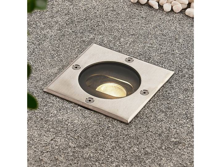 Doris LED Square Spot à Enterrer Extérieur Steel - Lucande - Moderne - Métal - Angulaire