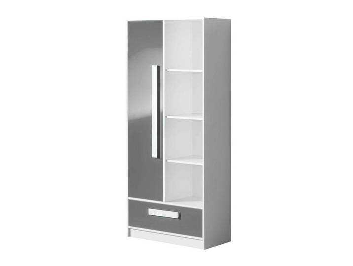 99rooms Kinderkleiderschrank Goldie III (Standschrank, Kinderschrank) 4 offene Fächer, mit Schublade, Vollauszug, Design Modern, für Kinder