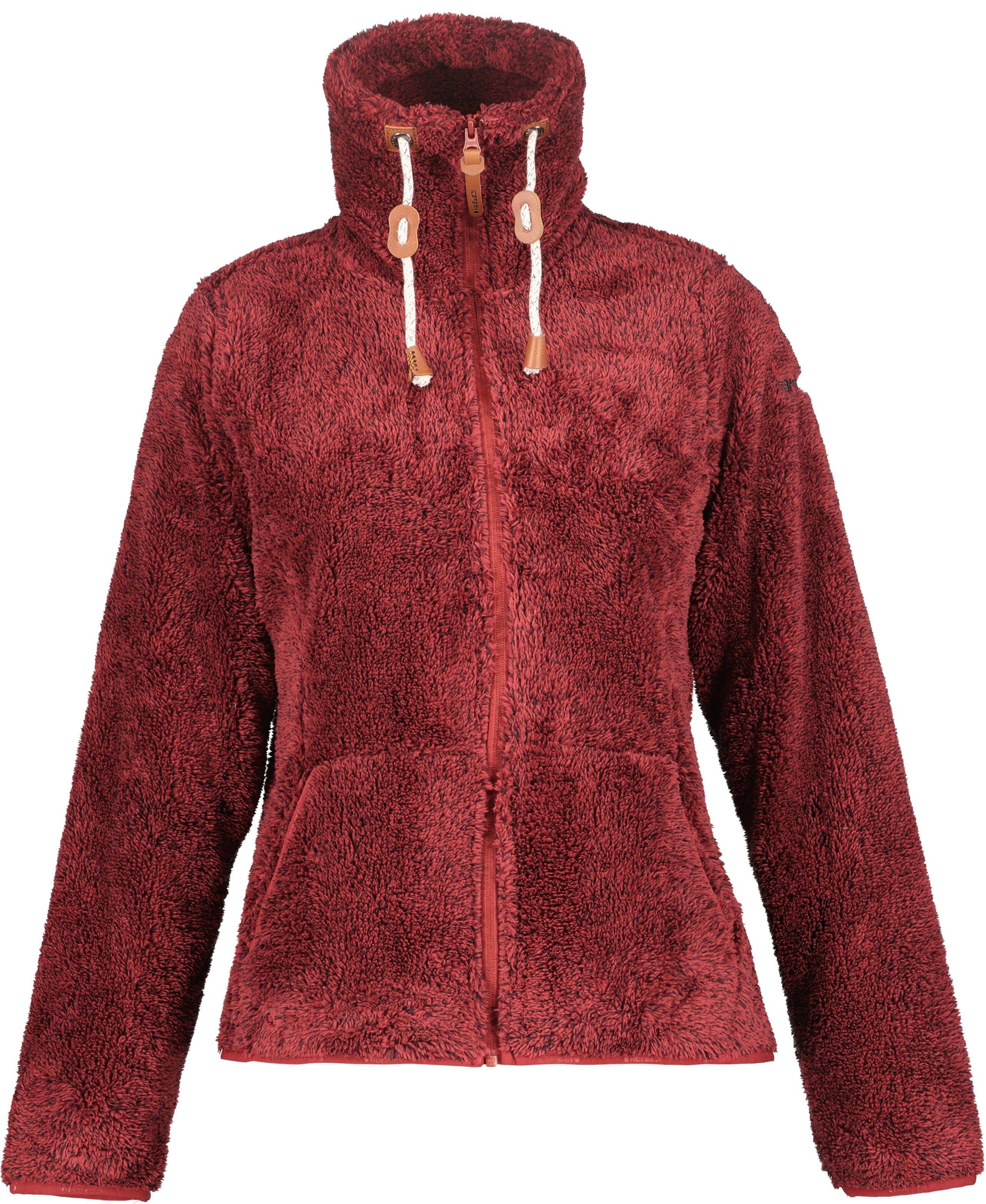 Fleecejacke ICEPEAK "ICEPEAK COLONY", Damen, Gr. XS, rot (wine), Obermaterial: 100% Polyester, normal, Jacken Fleecejacke, sportlicher Stil, mit Reissverschluss, schnell trocknendes Material wine XS