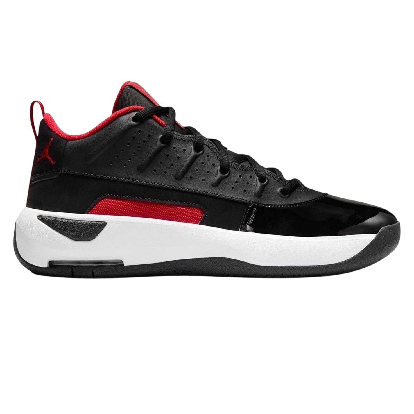 Nike - "Air Jordan Max Aura 7" Basketball Schuhe für Herren, Leder (Schwarz/Rot)