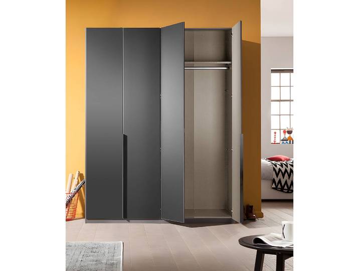 Drehtürenschrank Glam 180cm Grau Basic Grau