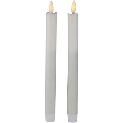 LED-Kerze AM DESIGN "Stabkerze, Höhe ca. 24,5 cm", weiß, H:24,5cm Ø:1cm, Kunststoff, veredeltes Paraffin, Kerzen, LED-Kerze, LED Echtwachskerze, Weihnachtsdeko