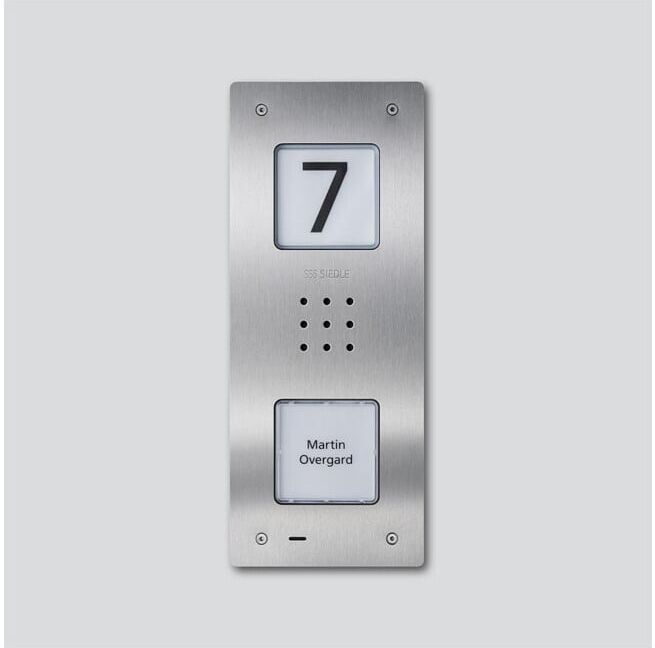 Siedle Station audio de porte CAU 850-1-0 E acier inoxydable brossé (210009117-00)