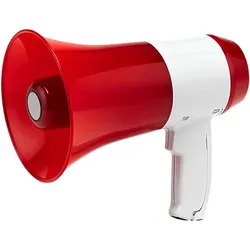 Avizar Bluetooth-Megafon 35W mit Aufnahmefunktion (Megaphon), Audio Zubehör, Rot, Mehrfarbig
