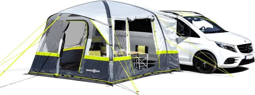 Brunner Trouper 2.0, Camping, Aufblasbarer Rahmen, Kuppel-/Iglu-Zelt, 8 m², Bodenwischlappen, Blau, Grau