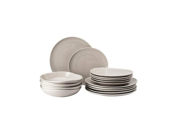 Speiseteller ROSENTHAL Junto Soft Shell, Set 18-teilig , beige (natur), Porzellan, Speiseteller, Speiseteller