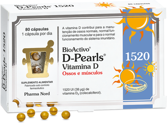 Bioactivo Suplemento Ossos e Músculos Vitamina D 80 cápsulas