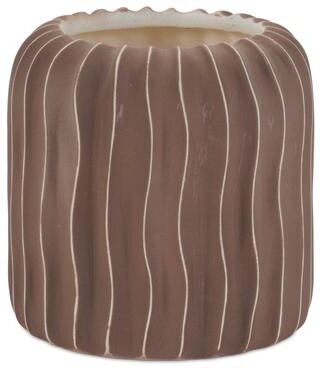 Melrose International Wavy Ribbed Ceramic Vase (Set of 2)