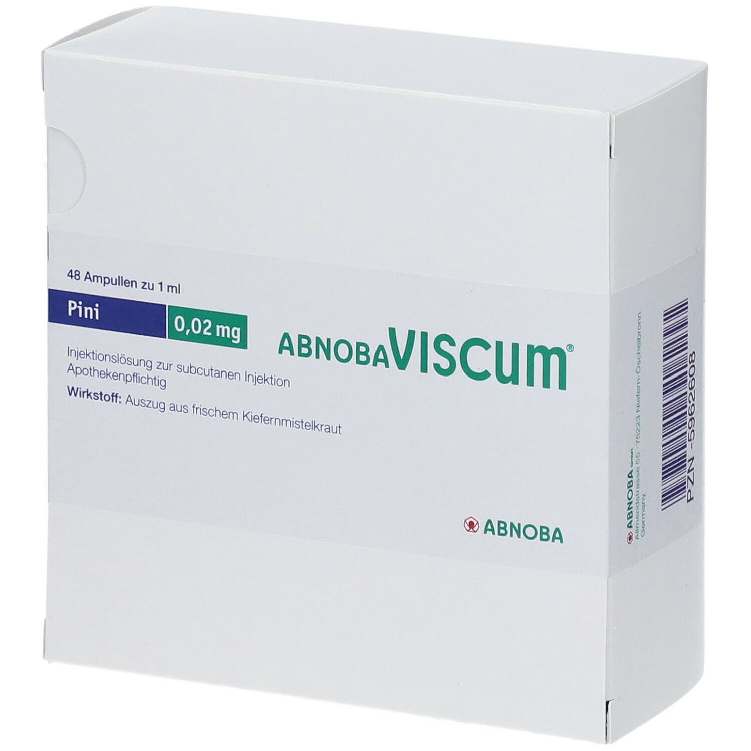 Abnobaviscum Pini 0,02 mg Ampullen 48 St