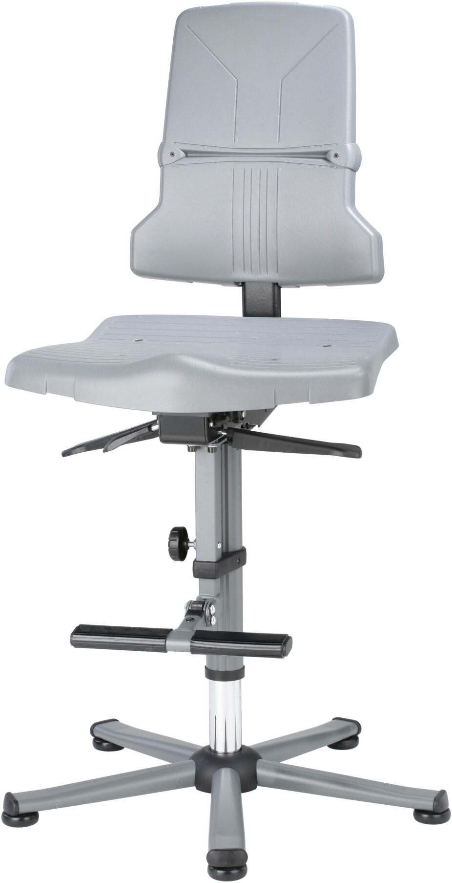 bimos Arbeitsdrehstuhl Sintec Sitz und Rückenlehne Kunststoff Gleiter Aufstiegshilfe (9811-1000)