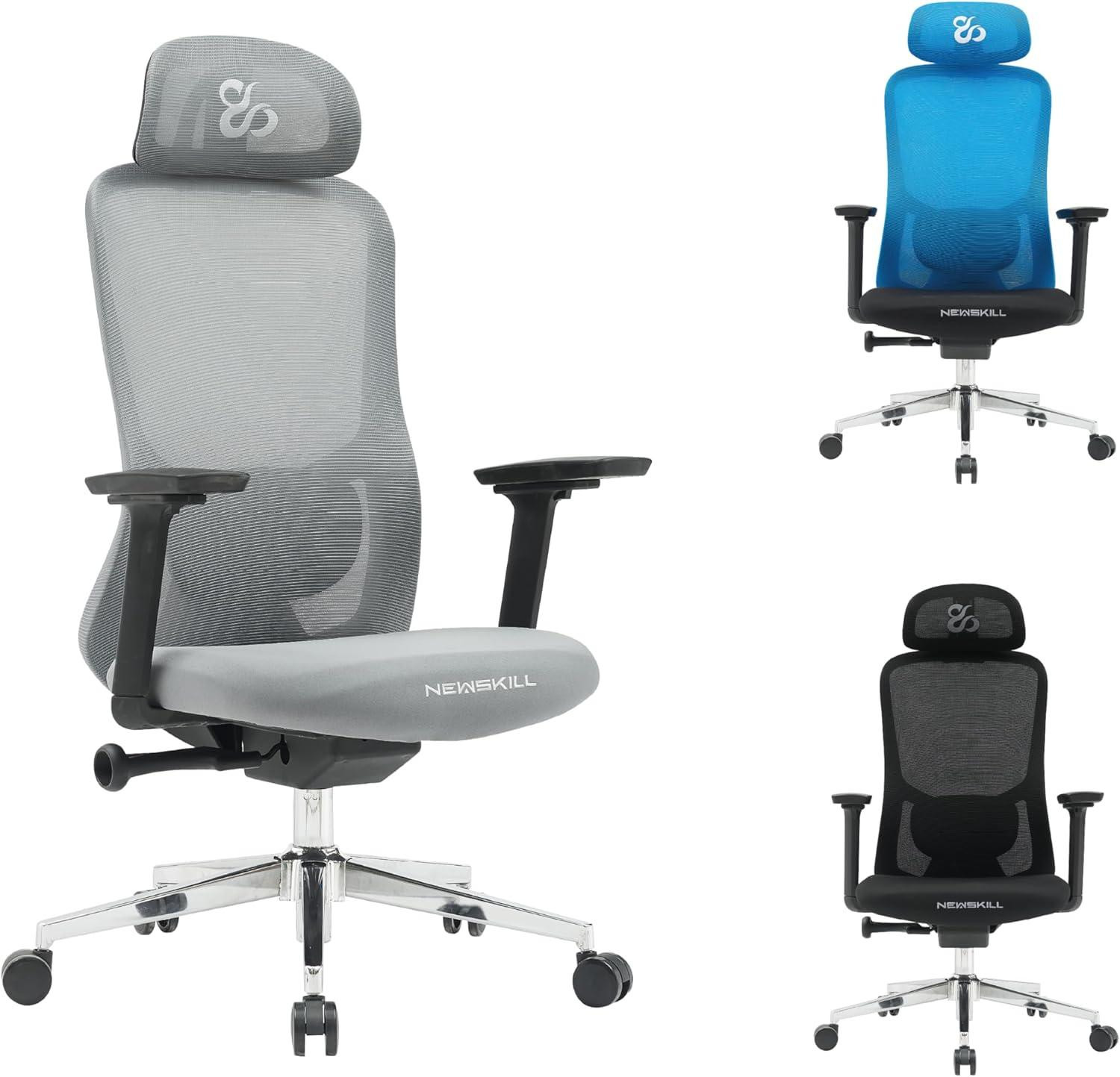 NEWSKILL Nue Ergonomische Gamingstoel - Grijs
