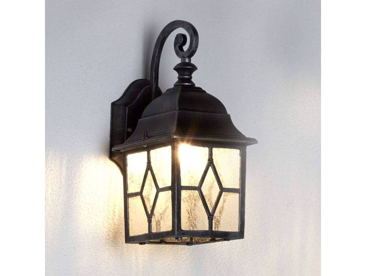 Searchlight Aussenwandleuchte Genoa, alu / grau / zink, Aluminium, Wandleuchte außen
